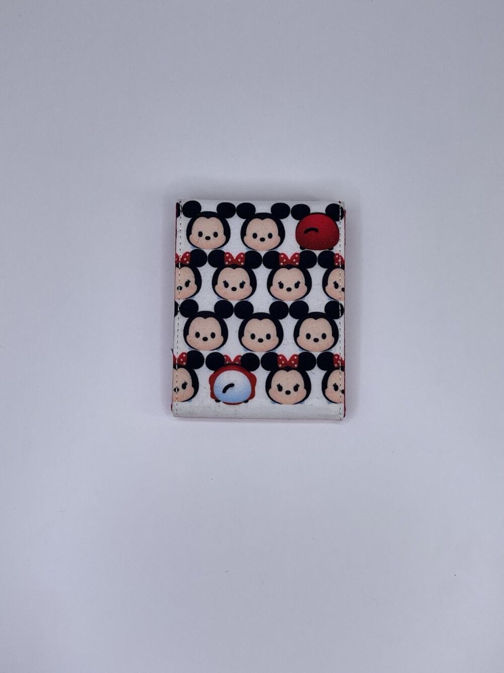 Disney Tsum Tsum Folding Fabric Travel Mirror Mickey Minnie Goofy Pink Red